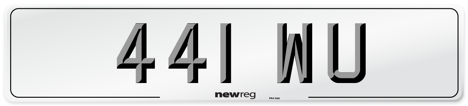 441 WU Number Plate from New Reg